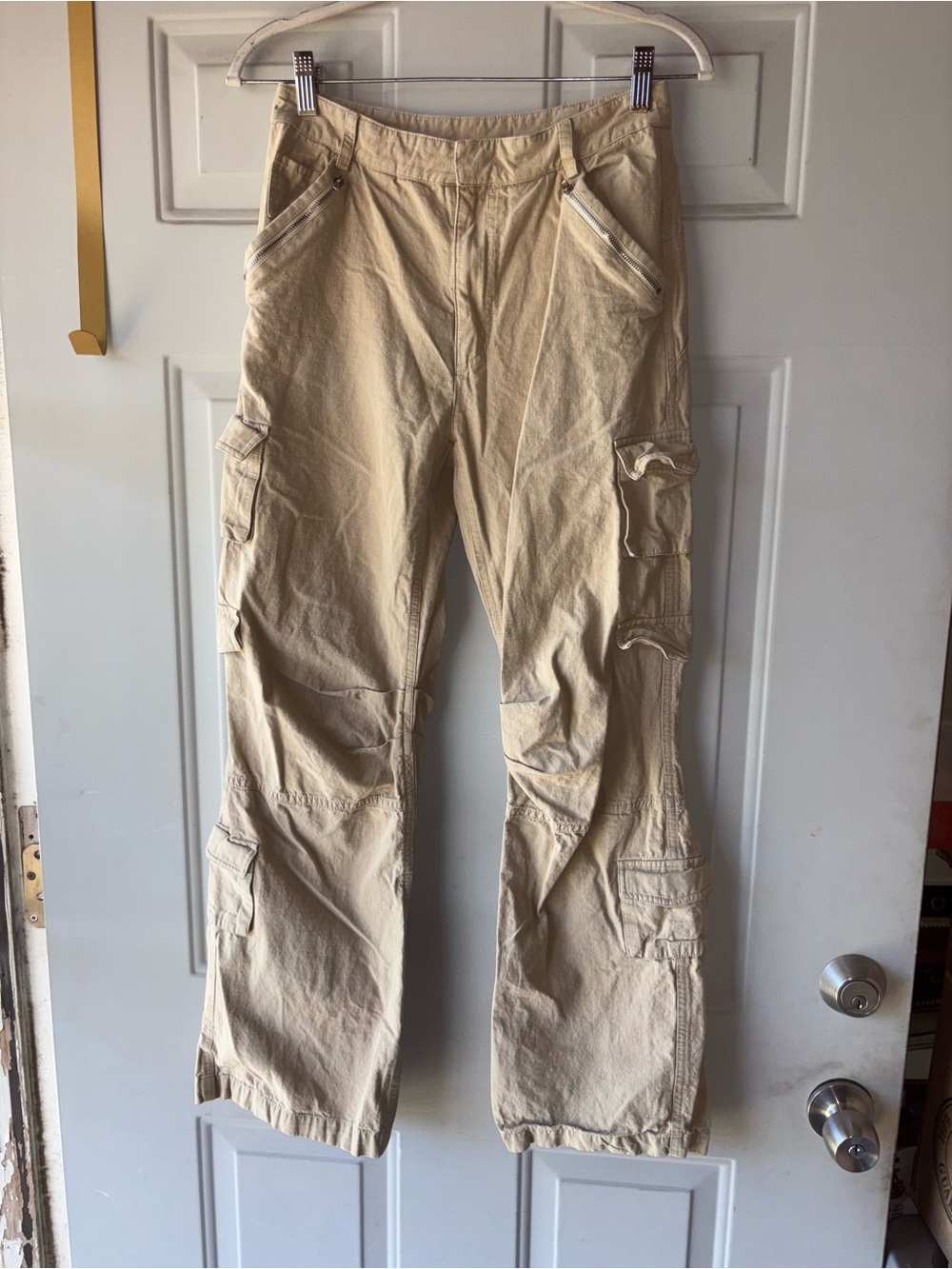 Princess Polly khaki cargo pants size 4